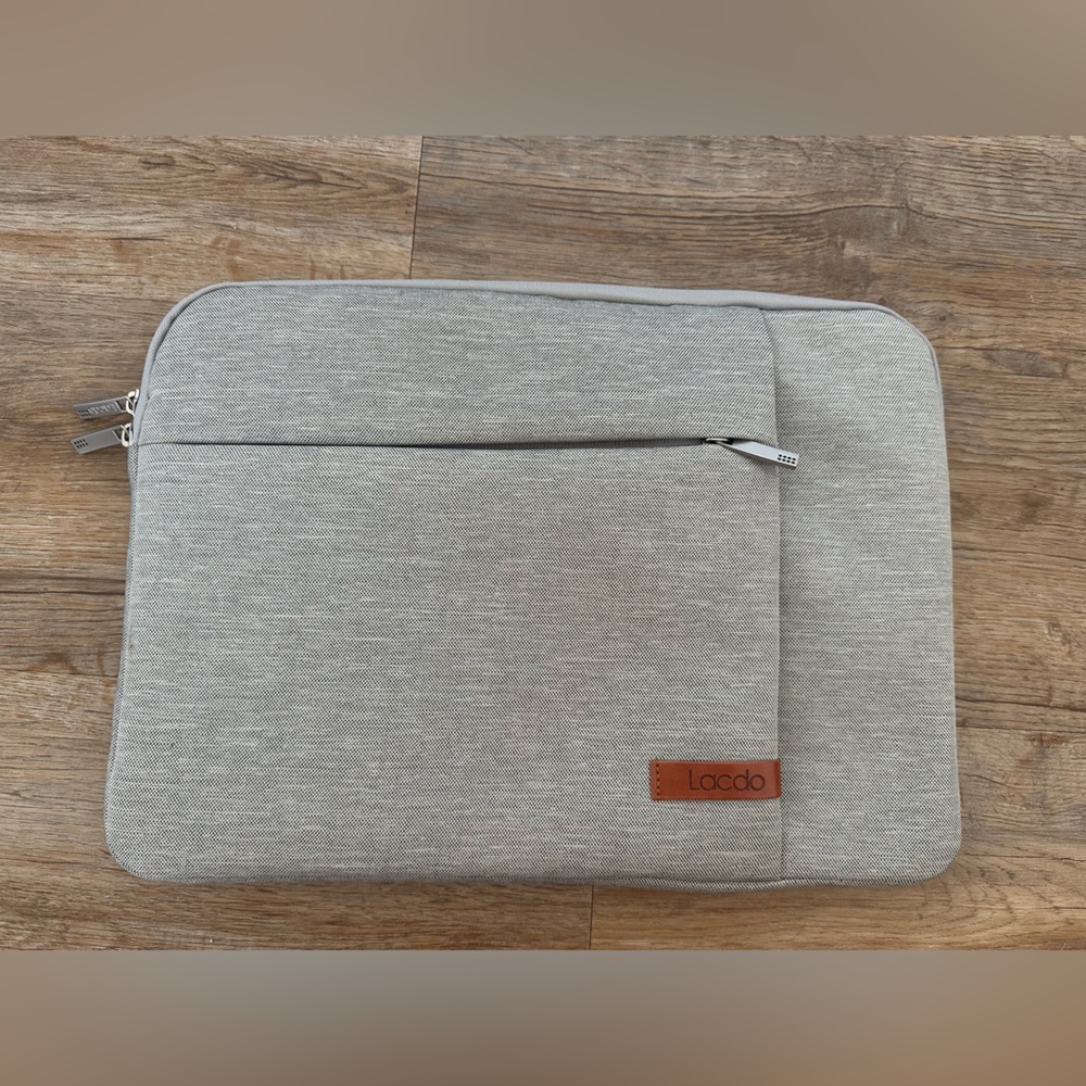 Gray Minimalist Laptop Sleeve